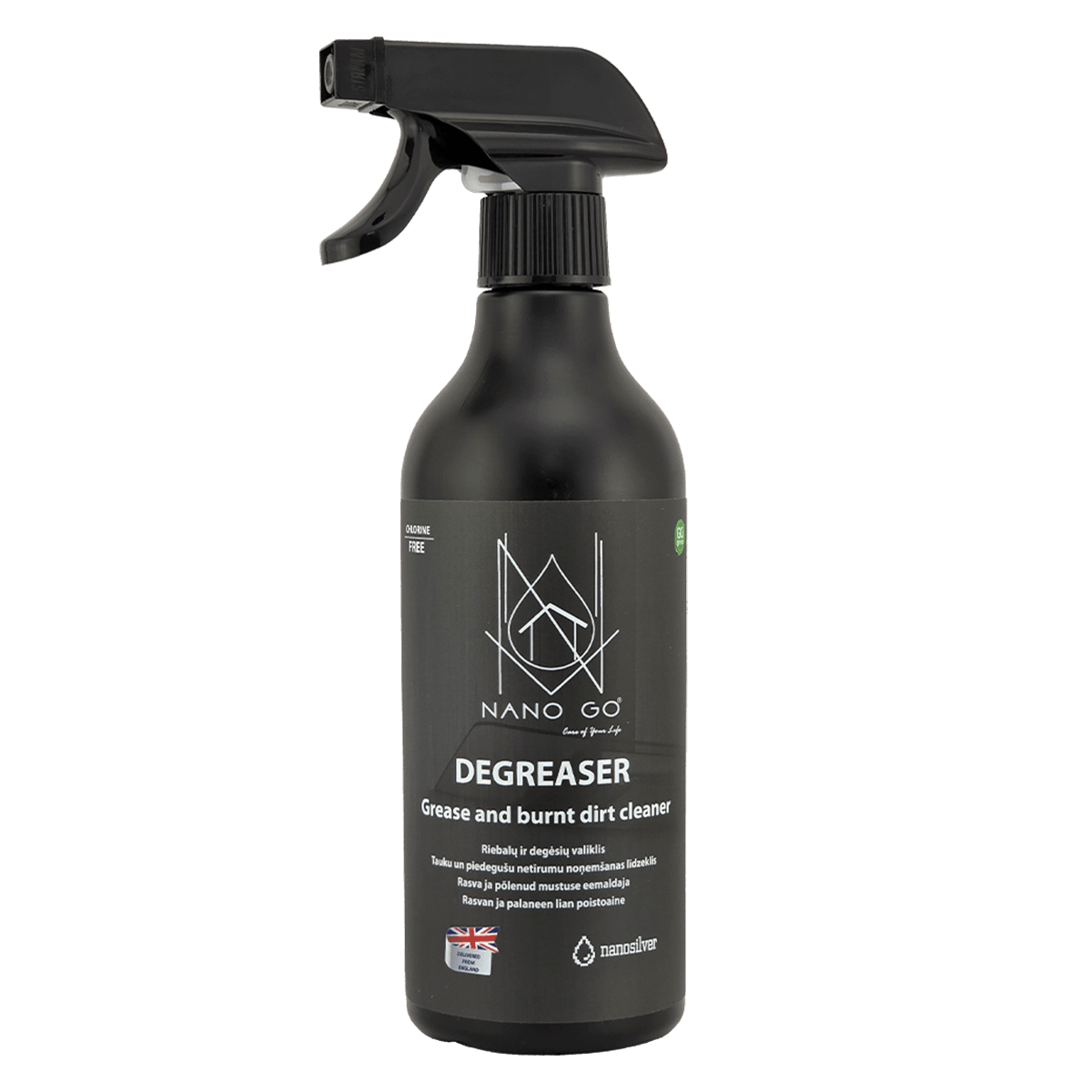 NANO GO DEGREASER 500 ml riebalų, degėsių ir suodžių valiklis